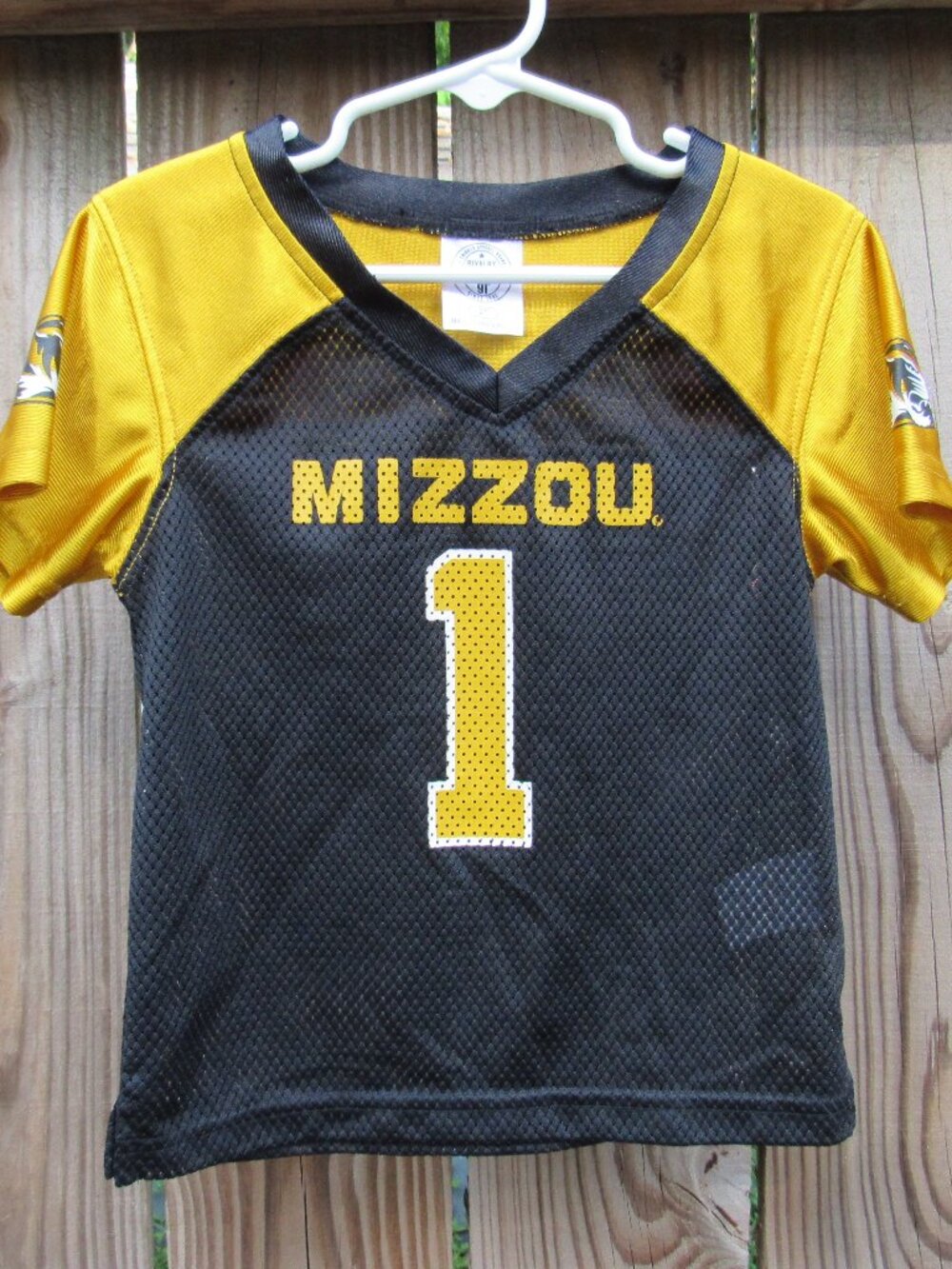 Rivalry Threads Mizzou Missouri Tigers Toddler Football Jersey 2T Black Gold
